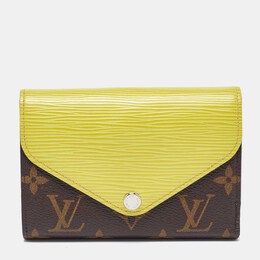 Louis Vuitton: Жёлтый кошелёк  Épi