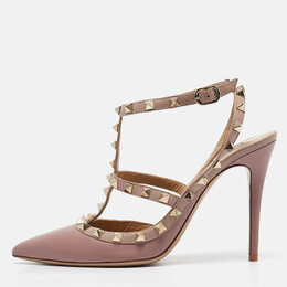 Valentino: Бежевые туфли  Rockstud