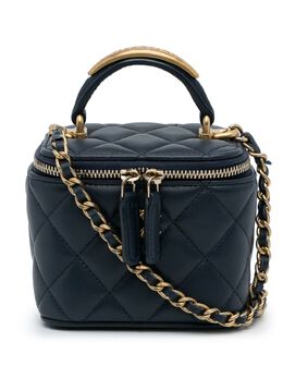 CHANEL Pre-Owned: Синяя сумка 