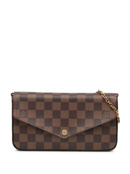 Louis Vuitton Pre-Owned: Коричневая сумка через плечо 