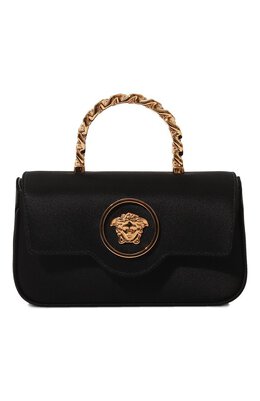 Versace: Чёрная сумка  La Medusa Mini