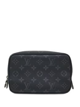 Louis Vuitton Pre-Owned: Чёрный клатч 