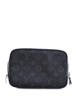 Louis Vuitton Pre-Owned: Чёрный клатч 