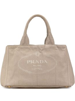 Prada Pre-Owned: Коричневая сумка-шоппер 