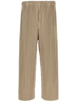 Homme Plissé Issey Miyake: Бежевые брюки 