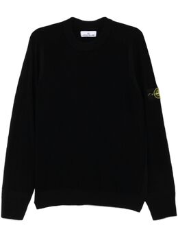 Stone Island: Синий свитер  Compass