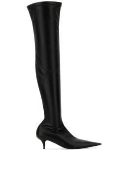 Balenciaga: Чёрные ботинки 
