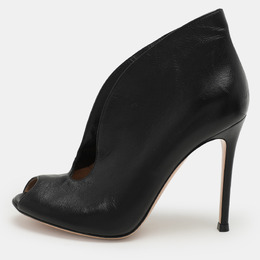 Gianvito Rossi: Чёрные ботинки  Vamp