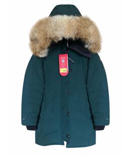 CANADA GOOSE: Зелёный пуховик 