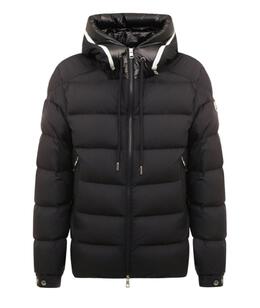 MONCLER: Тёмный пуховик 