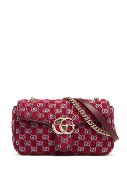 GUCCI: Красная сумка  GG Marmont