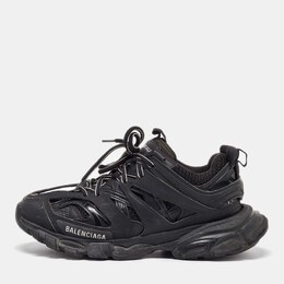 Balenciaga: Чёрные кроссовки  Track