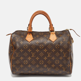 Louis Vuitton: Коричневая сумка  Speedy 30