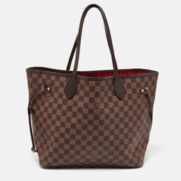 Louis Vuitton: Коричневая сумка  Neverfull MM