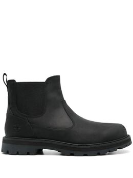 Timberland: Чёрные ботинки 