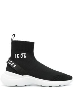 DSQUARED2: Чёрные кроссовки  Icon