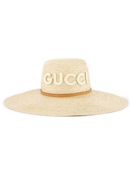 Gucci: Бежевая шляпа 