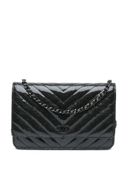 CHANEL Pre-Owned: Чёрный кошелёк 