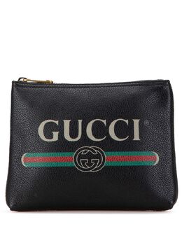 Gucci Pre-Owned: Чёрный клатч 