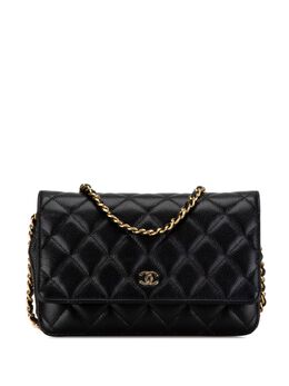 CHANEL Pre-Owned: Чёрный кошелёк 