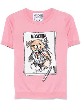 Moschino: Трикотажный топ  Teddy Bear