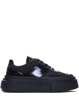 MM6 Maison Margiela: Чёрные кроссовки 