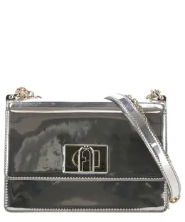 Furla: Серебристая сумка  1927 Mini