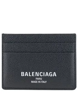 Balenciaga: Чёрный картхолдер 