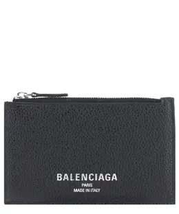 Balenciaga: Чёрный картхолдер 