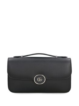 Gucci: Чёрная сумка  GG