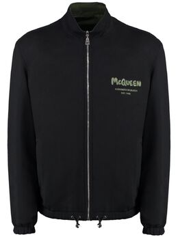 Alexander McQueen: Куртка  Graffiti цвета хаки