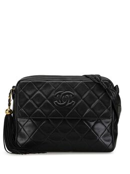 CHANEL Pre-Owned: Чёрная сумка через плечо 