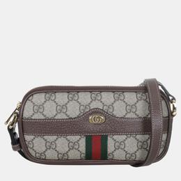 Gucci: Коричневая сумка  Ophidia GG