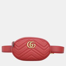 Gucci: Красная сумка  GG Marmont