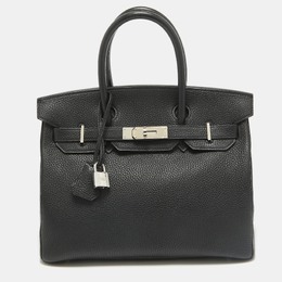 Hermes: Чёрная сумка  Birkin 30