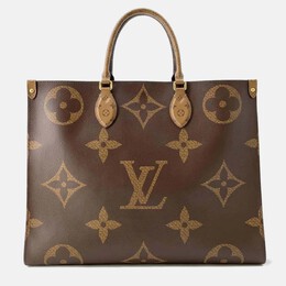 Louis Vuitton: Коричневая сумка-шоппер 