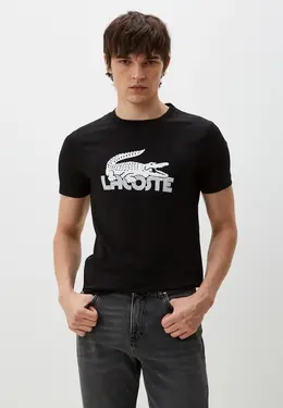 Lacoste: Чёрная футболка 