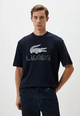 Lacoste: Синяя футболка 