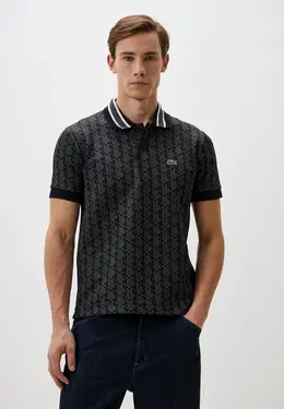 Lacoste: Серое поло 