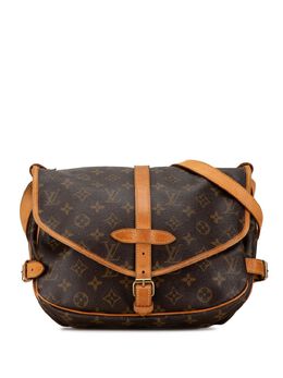 Louis Vuitton Pre-Owned: Коричневая сумка через плечо 