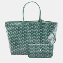 Goyard: Зелёная сумка-шоппер 