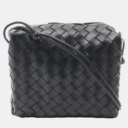 Bottega Veneta: Чёрная сумка  Intrecciato