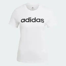 adidas: Белая футболка 