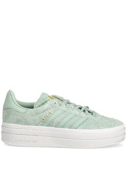 adidas: Зелёные кроссовки  Gazelle