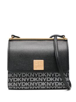 DKNY: Чёрная сумка через плечо 