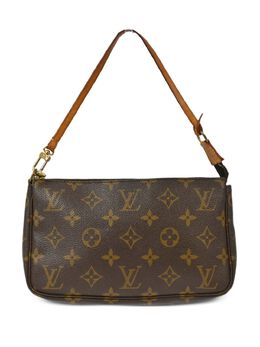 Louis Vuitton Pre-Owned: Коричневый клатч 