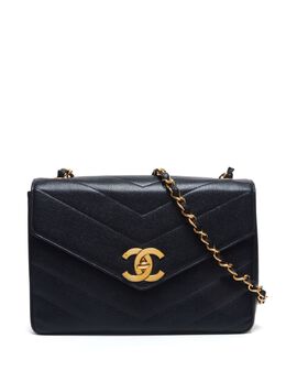 CHANEL Pre-Owned: Чёрная сумка 