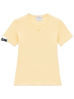 Courrèges: Светлая футболка 
