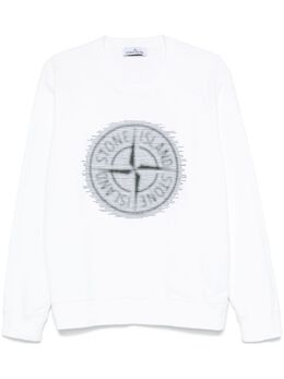Stone Island: Свитшот  Compass с принтом