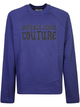 Versace Jeans Couture: Голубой свитшот 